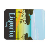 Liguria Italyreisposter Magneet (Horizontaal)