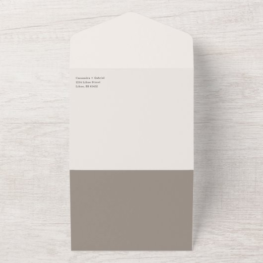 Lihue Faire-part de mariage avec QR Code RSVP (Dehors)