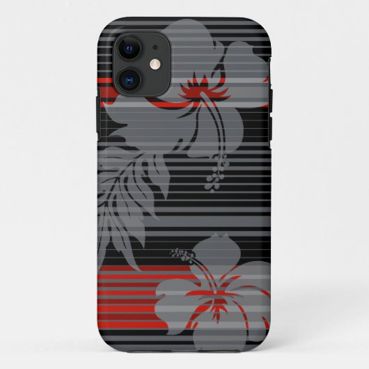 Lihue Hibiscus Stripe Hawaiian iPhone 5Hoesjes Case-Mate iPhone Case (Achterkant)