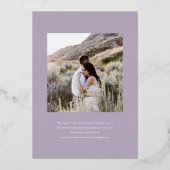 Lihue Mariage Argent Starfish Foil Invitation (Verso)