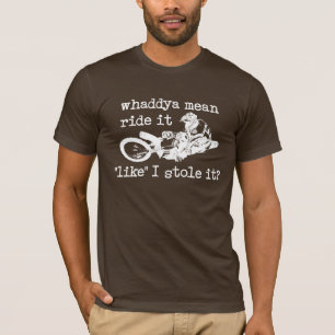 LIje stoppen met de vuile bike Motocross T-shirt