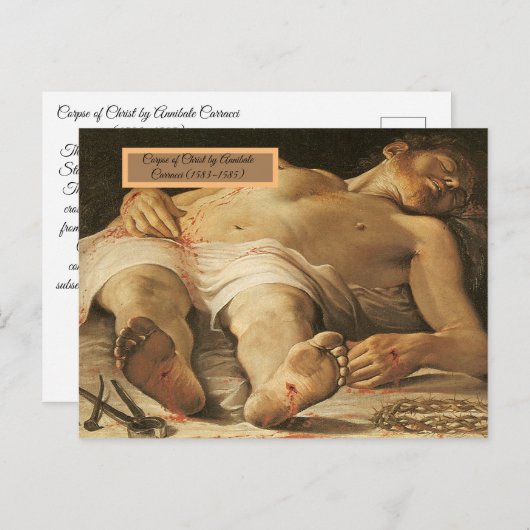 lijk van Christus Briefkaart (Voorkant / Achterkant)