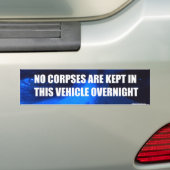 lijken bumpersticker (Op auto)