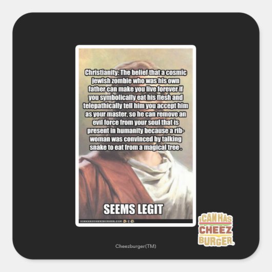 Lijkt legiit vierkante sticker (Voorkant)