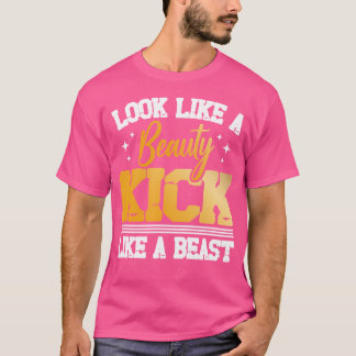 Lijkt op een beauty kick als een beest karate lief t-shirt