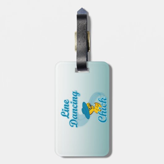 Lijn dansend chick #3 bagagelabel (Achterkant verticaal)