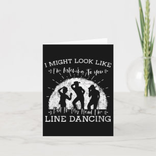 Lijn dansende choreograaf-dansgroep per kaart