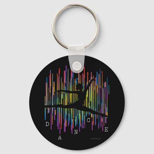 Lijn Danser (v1) Sleutelhanger (Voorkant)