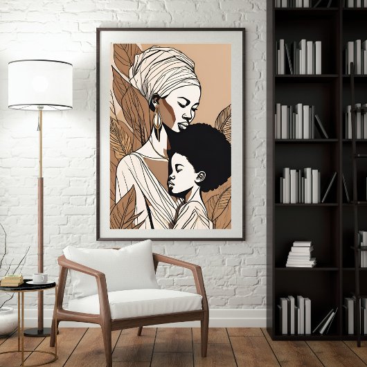 Lijn en Ziel – De Geest van Afrikaanse Moederschap Poster