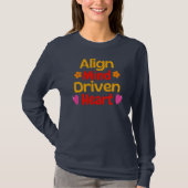 Lijn Hart Gestuurd Door De Geest T-shirt (Voorkant)
