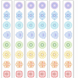 Lijn Kundalini Chakra Sticker