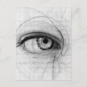 Lijn Kunstpotlood Schets Ontwerp Papierafwerking E Briefkaart