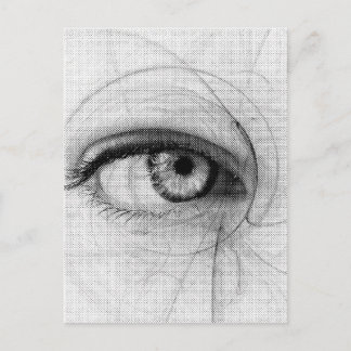Lijn Kunstpotlood Schets Ontwerp Papierafwerking E Briefkaart