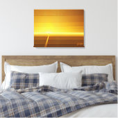 Lijn lopen canvas afdruk (Insitu (Slaapkamer))