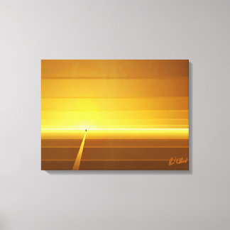 Lijn lopen canvas afdruk