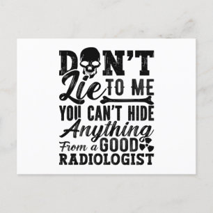 Lijn niet voor mij de radiologische radiologietech briefkaart