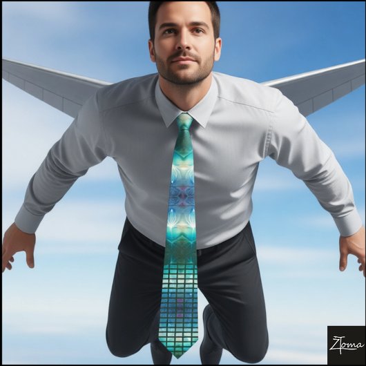 Lijn nucleaire explosie volle Stropdas