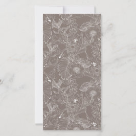 Lijn tropische bloemen en palmbladeren. aankondiging