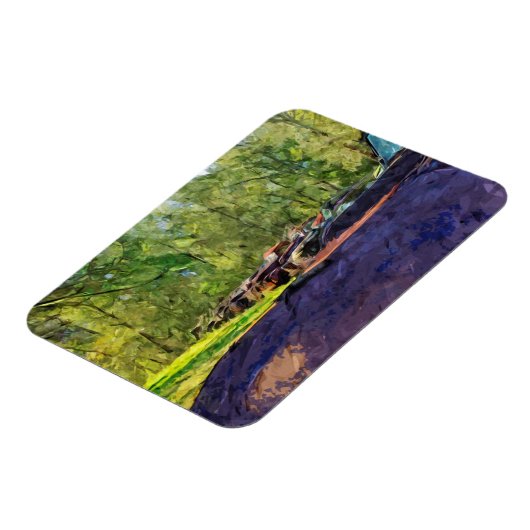 Lijn van de Abstracte oude wagens en vrachtwagens Magneet (Linkerzijde)