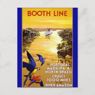 Lijn van de stad naar Portugal Madeira Briefkaart