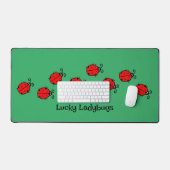 Lijn van Lady Bugs Design Desk Mat (Keyboard & Muis)