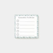 Lijnbaar om een blauwe groene vulling te maken post-it® notes (Voorkant)