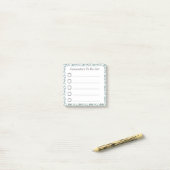 Lijnbaar om een blauwe groene vulling te maken post-it® notes (Op bureau)