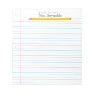 Lijnd Notitieboek voor leerpotlood Notitieblok