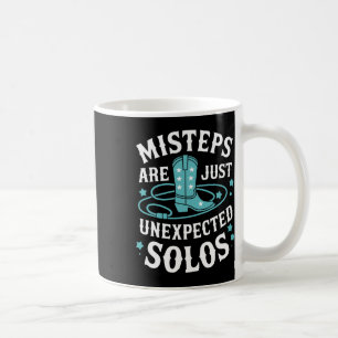 Lijndansen misstappen zijn gewoon onverwachte solo koffiemok