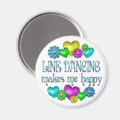 Lijndansgeluk Magneet (Voorkant / Achterkant)