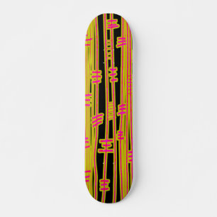 Lijnen Abstract - 02 - Retro Skateboard