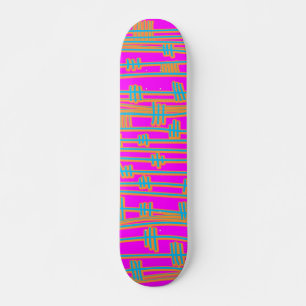 Lijnen Abstract - Retro Skateboard