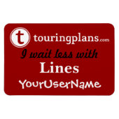 Lijnen Auto & Resort Deurmagneet (rood) Magneet (Horizontaal)