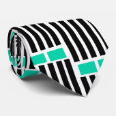 Lijnen en boxen stropdas (Opgerold)