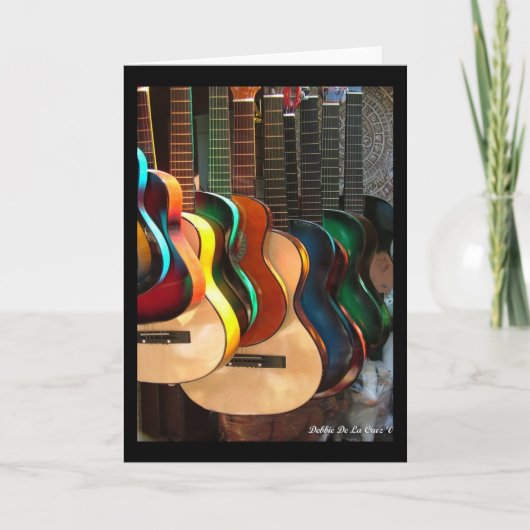 Lijnen en Curven Gitaren Kaart (Voorkant)