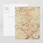 Lijnen en Metallic circuitaansluitingen Briefkaart (Voorkant / Achterkant)