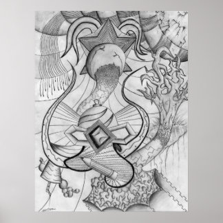 Lijnen in beweging poster