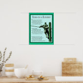 Lijnen met een Lineman Ma Bell Poster (Keuken)