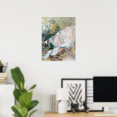 Lijnen met kunst afdrukken poster (Thuiskantoor)