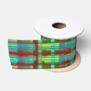 Lijnen-Trendy blauw verbrand bruin tribal licht Lint