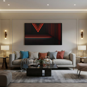 Lijnen van de toekomst canvas afdruk