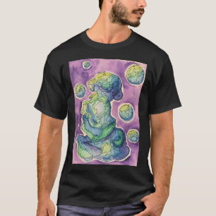 Lijnen Van Een Kwallen T-shirt