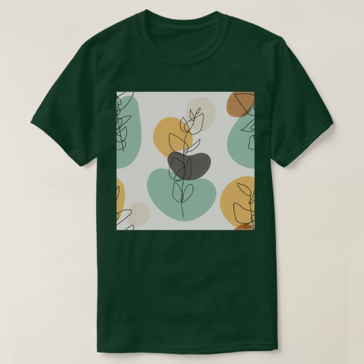 Lijngedempte kleuren t-shirt (Design voorkant)