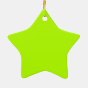 Lijngroene, levendige kleur klaar om aan te passen keramisch ornament