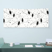 Lijnkunst, donkergrijze banner (Beurs)