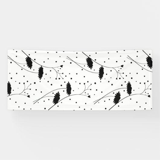 Lijnkunst, donkergrijze banner (Horizontaal)