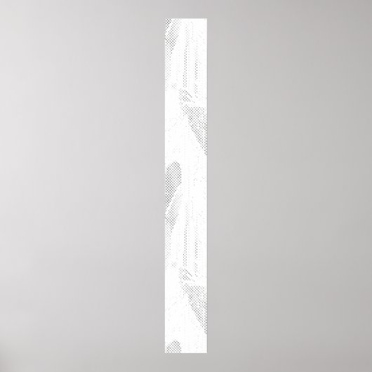 Lijnkunst, Seashell, Harp Pedestal Sign Poster (Voorkant)