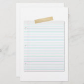 Lijnpapier Briefpapier (Voorkant / Achterkant)