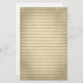 Lijnpapier in Grungy Brown Briefpapier (Voorkant / Achterkant)