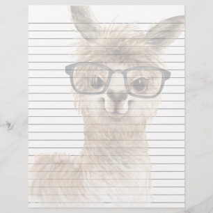 Lijnpapier met Smart Alpaca Letterhead Briefhoofd